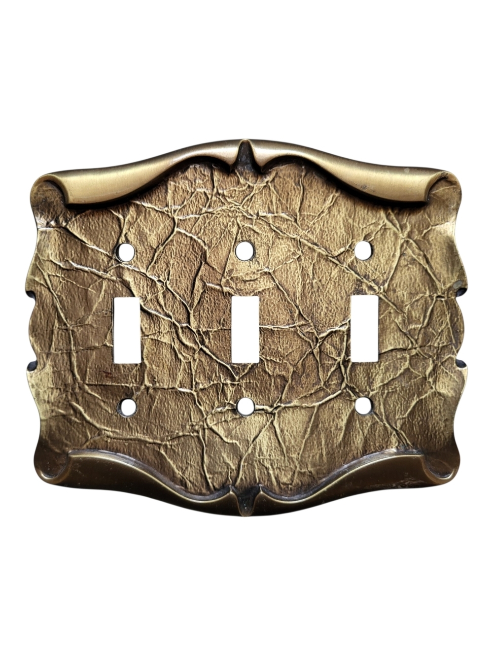 Vintage Amerock Carriage House Triple Light Switch Plate 1970s 1980s